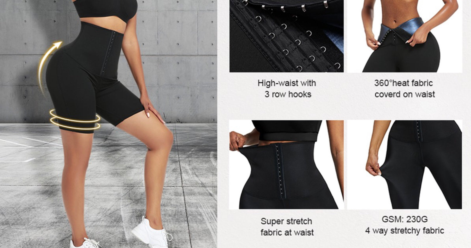 Neoprene Sauna Sweat shorts